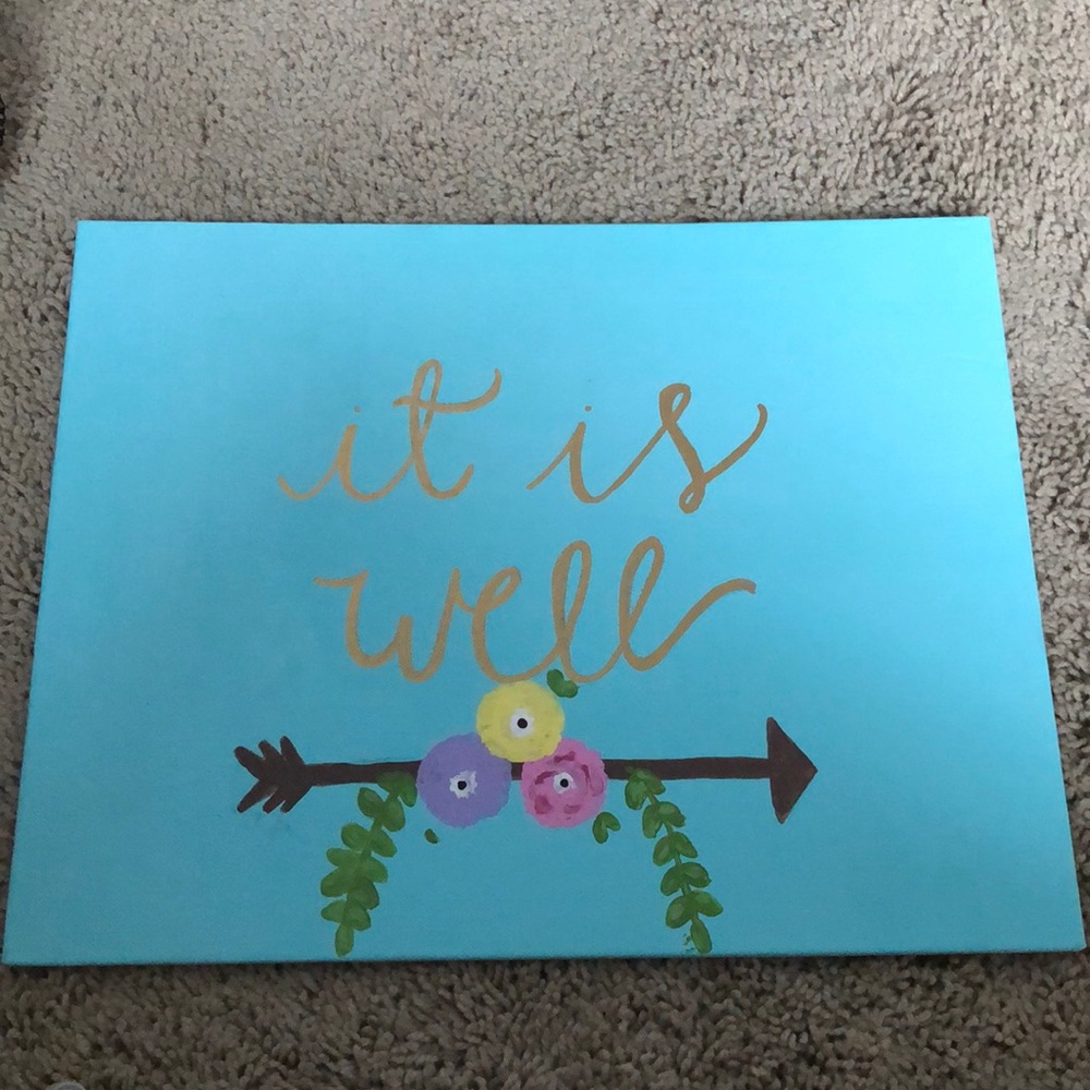 Hand painted canvas